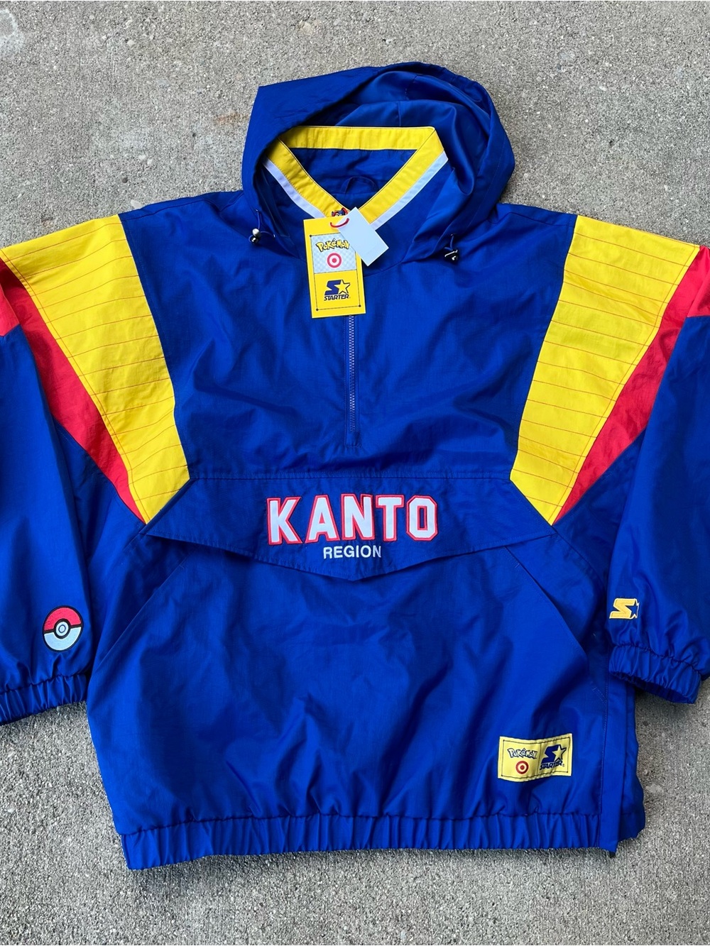 NEW IN HAND - Target X Pokemon Kanto Region Windbreaker Size XL